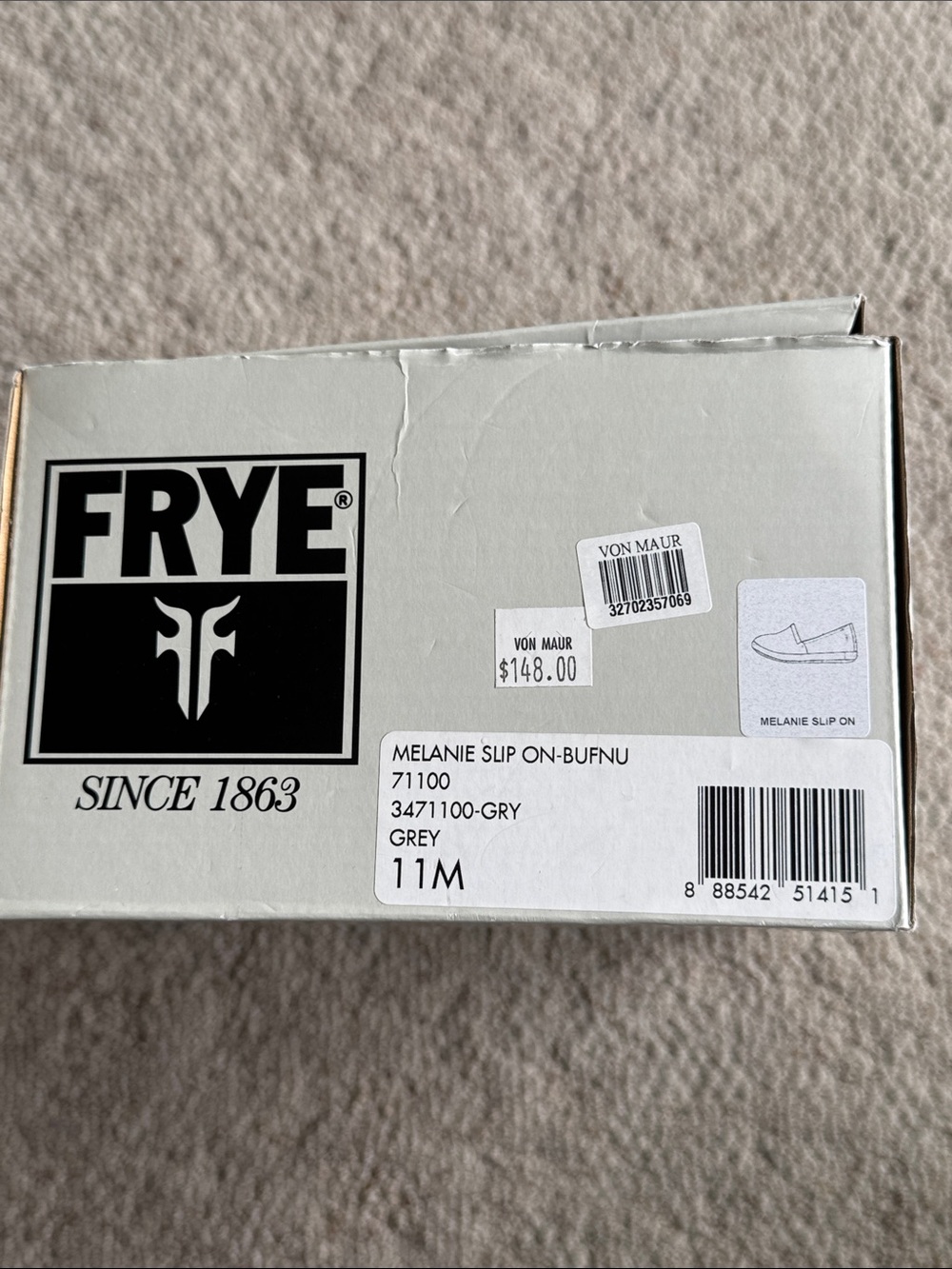 Frye women’s Taupe Suede Slip-On Loafers Size 11 - Picture 3 of 3